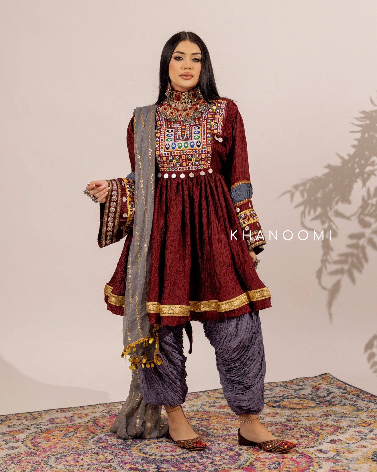 Chindar Maroon Short