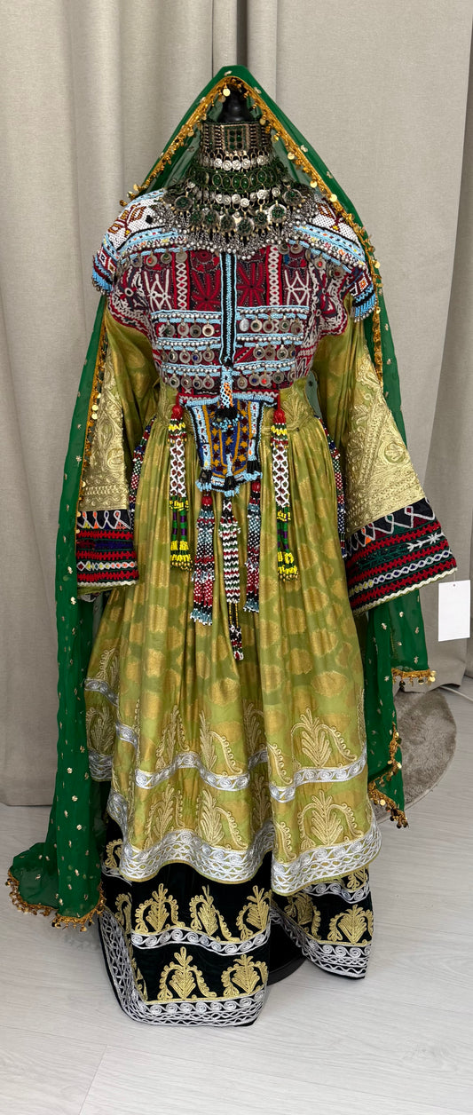 Lime 2 layer dress