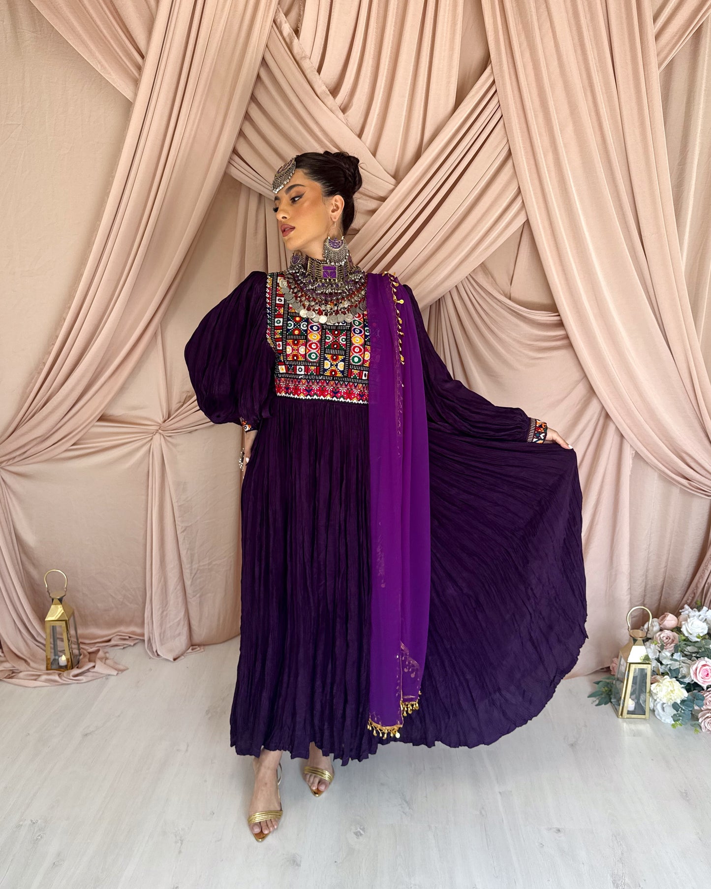 Purple Flowy Dress
