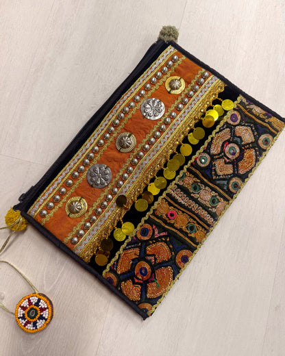 Embroidered Clutch