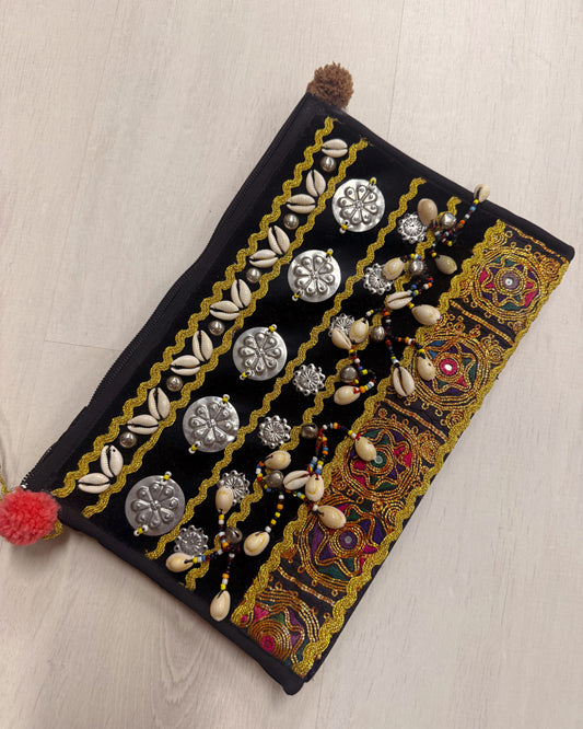 Embroidered Clutch